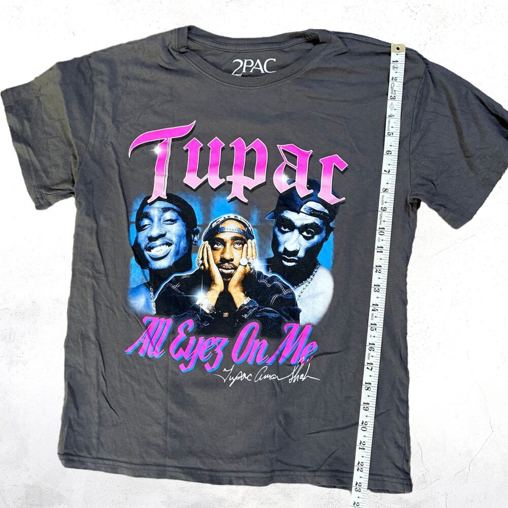 Tupac 2Pac All Eyez On Me Rap Tee Gray Large Hip Hop Shirt Bravado Merch - Picture 4 of 7
